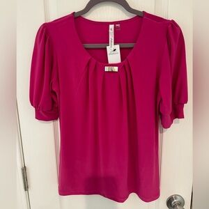Ny Collection Short Sleeve Blouse